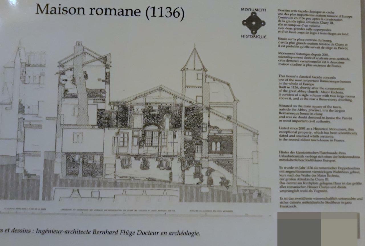 Maison Romane 1136 Cluny Exterior photo